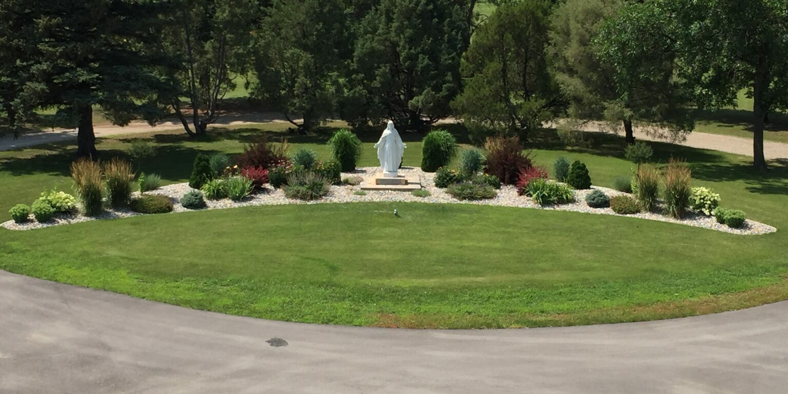 MPS Entrance Landscaping Aerial View